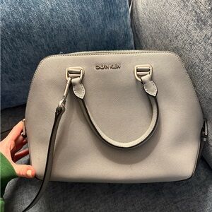 Calvin Klein Light Blue Gray Satchel